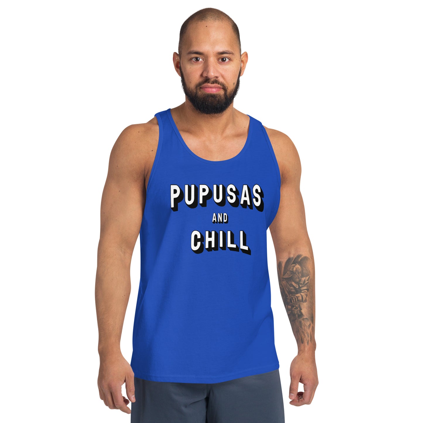 Pupusas and Chill Unisex Tank Top