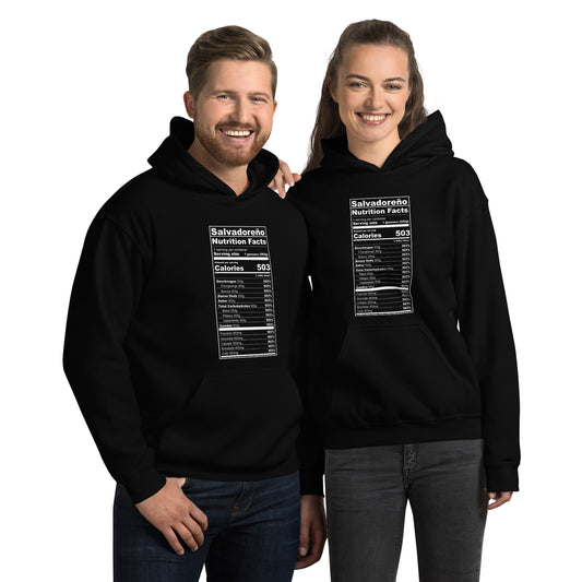 Nutrition Label Unisex Hoodie