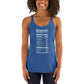 Nutrition Label Women's Racerback Tank