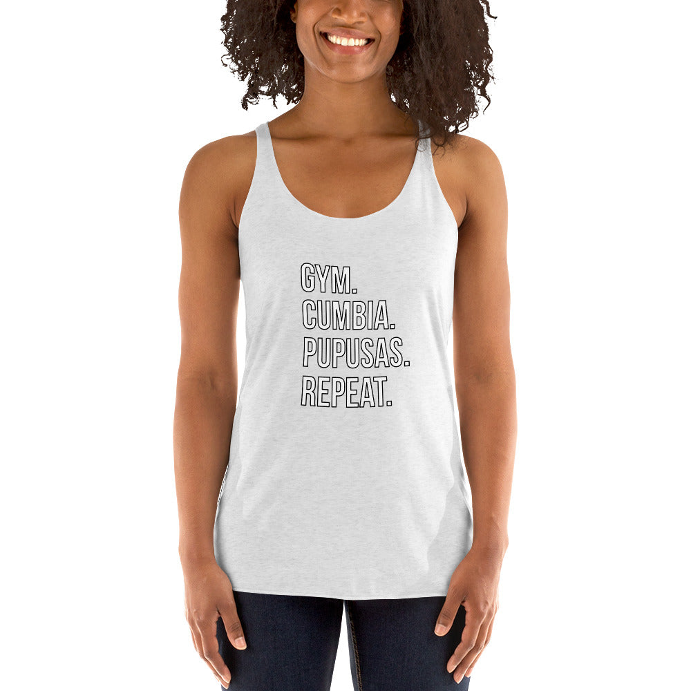 Daily Schedule Women's Racerback Tank