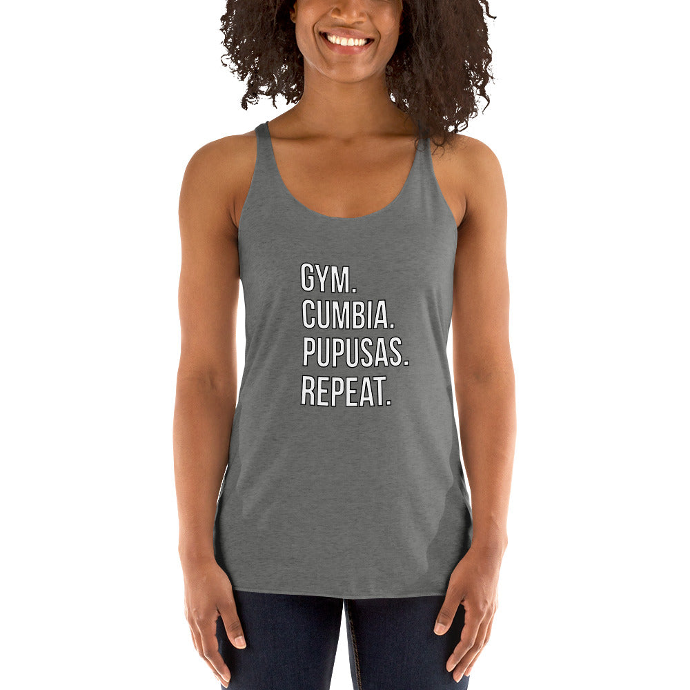 Daily Schedule Women's Racerback Tank