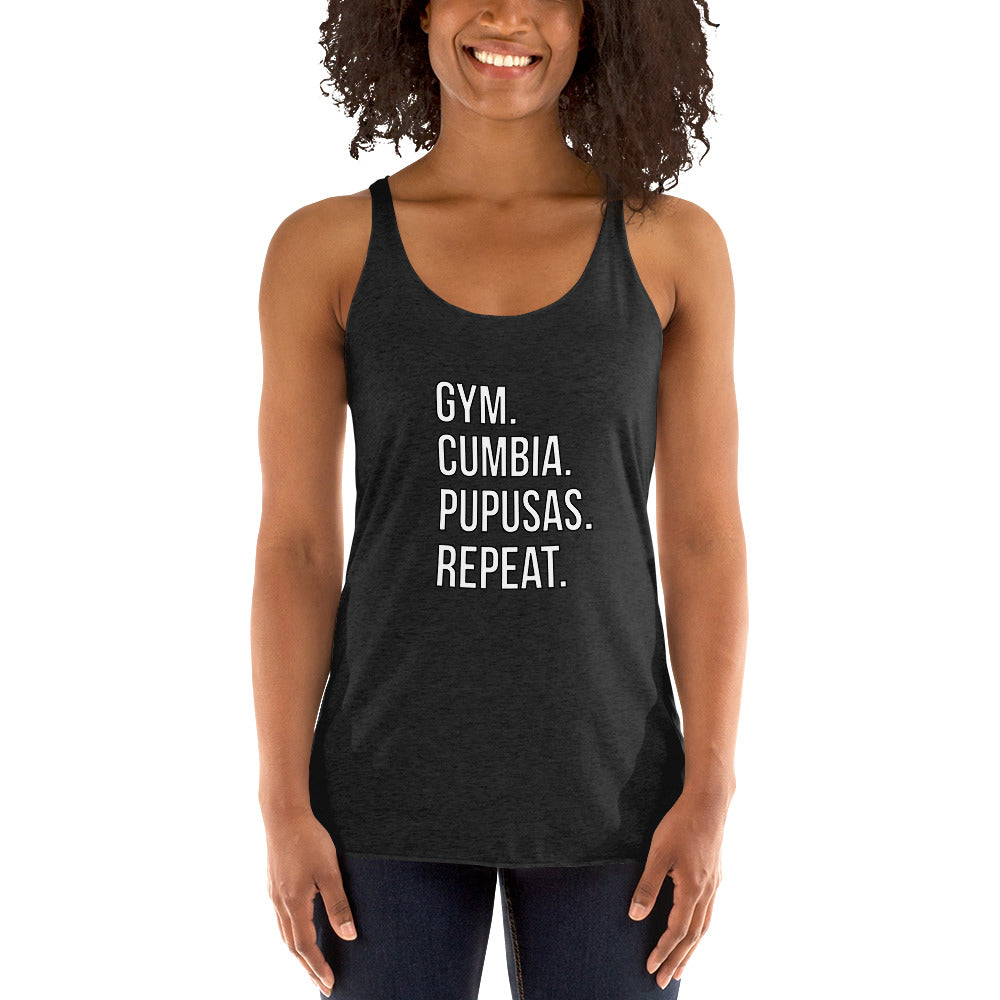 Daily Schedule Women's Racerback Tank